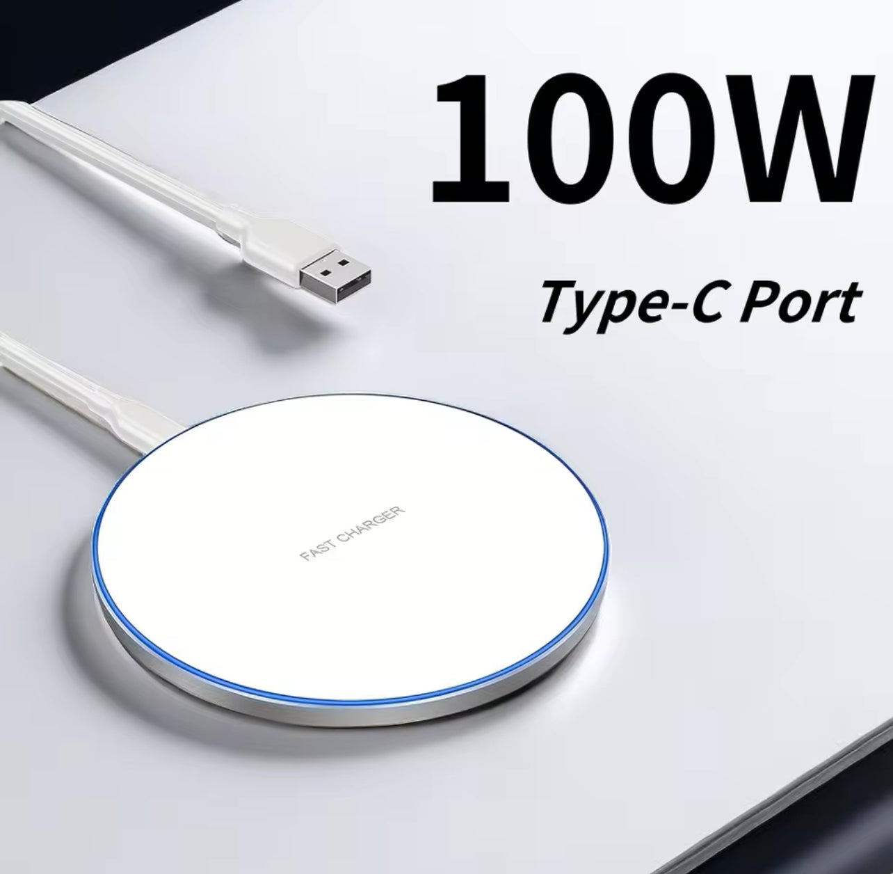 100W Wireless Charger Pad Stand for iPhone 15 14 13 12 11 X XR Samsung S22 S21 Xiaomi Phone Chargers Fast Charging Dock Station